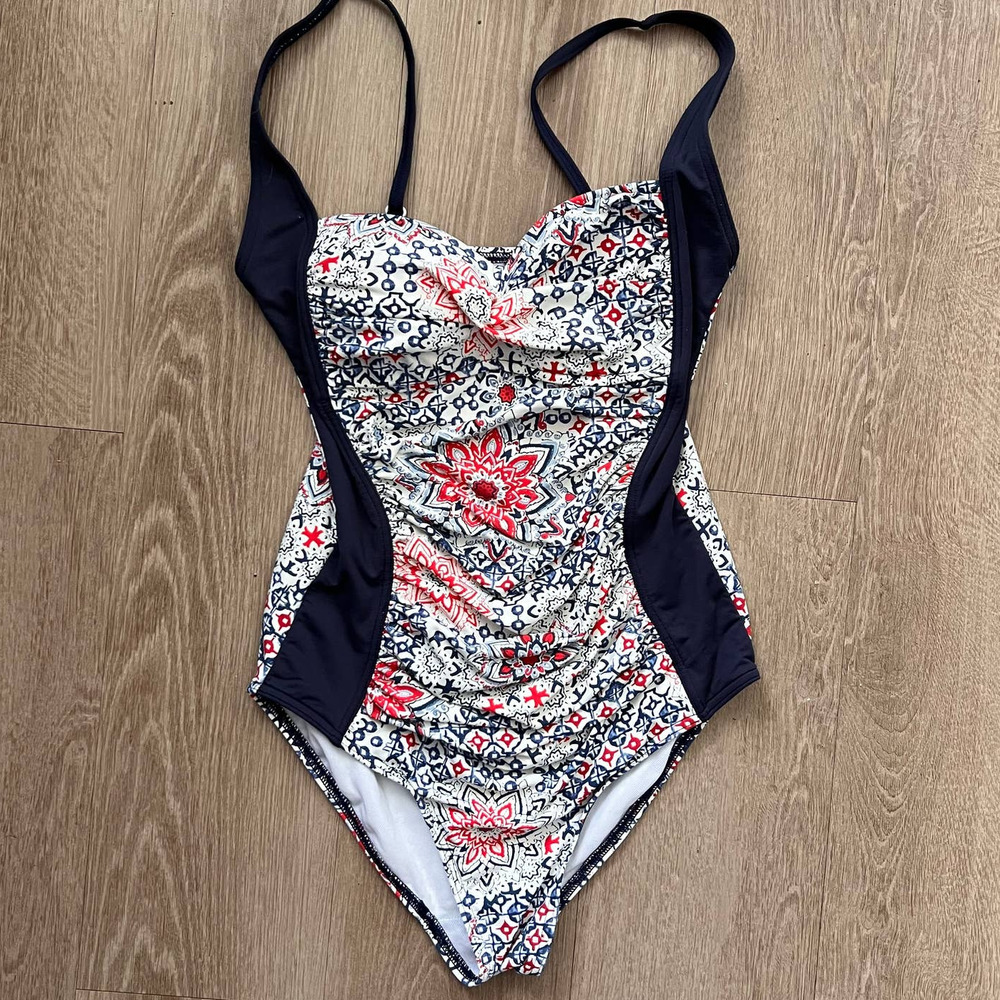 Moontide XS Rede/White/Blue One Piece Swimsuit